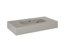 Elita DIMPLE nástenná mramorové umývadlo 80,6 x 46 cm Fume Matt RE040800027020