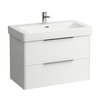 Laufen BASE skrinka pod umývadlo 81 cm, biela lesklá H4023921102611