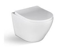 Laveo DESNA WC misa závesná Rimless 48,5 x 37 x 32 cm s voľne padajúcim sedátkom VMD_600S