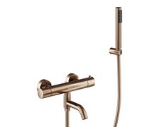 Besco VEO termostatická vaňová batéria brúsená meď BW-VST-MS