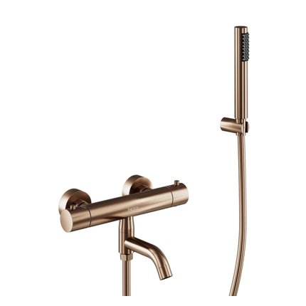 Besco VEO termostatická vaňová batéria brúsená meď BW-VST-MS