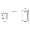 Ravak PIVOT PSKK3 štvrťkruhový sprchový kút 80 x 80 x 190 cm 37644101Z1