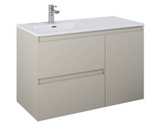 Elita SPLIT skrinka pod umývadlo 100 cm 2S + kôš, Fume matt 169005
