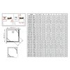 Radaway FURO GOLD KDD obdĺžnikový sprchový kút 90 x 80 x 200 cm 10105090-09-01L+10105080-09-01R