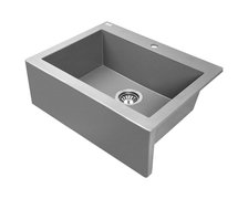 Laveo KOMODO granitový drez 63 x 49 cm, sivý SBK_510A