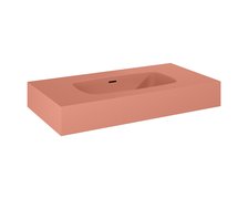 Elita DIMPLE nástenná mramorové umývadlo 80,6 x 46 cm Terra Pink Matt RE040800026600