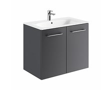 Kolo Geberit Nova Pro Premium SET dvojdverová skrinka s umývadlom 80 cm, lávová matná
