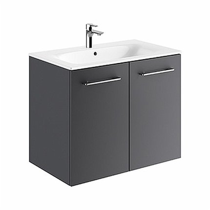 Kolo Geberit Nova Pro Premium SET dvojdverová skrinka s umývadlom 80 cm, lávová matná