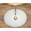 Rea SOFIA GOLD EDGE keramické umývadlo na dosku 41 x 34,5 cm U3287