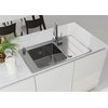 Deante EVORA granitový drez s odkvapkávačom vpravo 76 x 50 cm ZQJ_511P