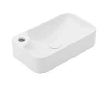 Uptrend – Umývadlo na dosku MIDEA 44 × 26 × 10 cm biele lesklé TR4121