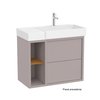 Roca TURA Unik Compacto kúpeľňová skrinka s umývadlom asymetrická 2S 80 x 43 cm, pravá A852027559
