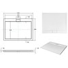 BESCO AXIM ULTRASLIM obdĺžniková arlylátová sprchová vanička 90 x 100 x 4,5 cm AXIM90/100O