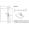 Radaway Giaros D sprchová vanička z mramorového zlepenca 110 x 90 x 4 cm MKGD1190-03