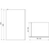 Novoterm LINE TR Walk-in sprchová zástena 100 x 203 cm
