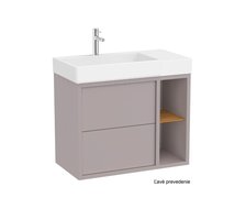 Roca TURA Unik Compacto kúpeľňová skrinka s umývadlom asymetrická 2S 80 x 43 cm, ľavá A852028559
