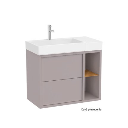 Roca TURA Unik Compacto kúpeľňová skrinka s umývadlom asymetrická 2S 80 x 43 cm, ľavá A852028559