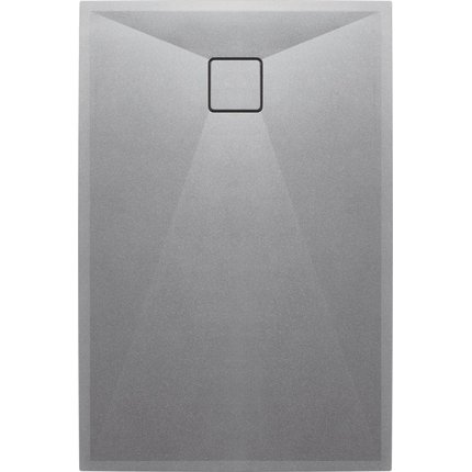 Deante CORREO granitová obdĺžniková sprchová vanička 90 x 120 x 3,5 cm sivá metalíza KQR_S43B