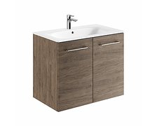 Kolo Geberit Nova Pro Premium SET dvojdverová skrinka s umývadlom 80 cm, tmavý orech