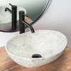 Rea SOFIA LIGHT STONE keramické umývadlo na dosku 41 x 34,5 cm U0165