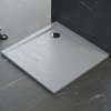 Polimat PERRITO štvorcová sprchová vanička minerálny kompozit 90 x 90 x 2,8 cm, betón štruktúra 00567
