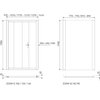 Novoterm ZOOM D 100 sprchové dvere posúvne 100 x 190 cm, sklo číre