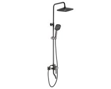 Rea ARGUS sprchový set vysoký s výtokom do vane, titan P6535
