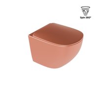 Excellent LUQA WC misa závesná Spin 360° 47 x 36 cm s voľne-padajúcim sedátkom CEAC.6403.K.6405.480.TEM