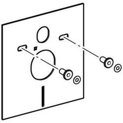 Geberit Kombifix súprava pre tlmenie hluku pre závesné WC a závesný bidet 156.050.00.1