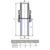 Ekoplastik PP-R skrutka vonkajšia 20 x 1/2'' PN 20