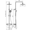 Valvex DIONE BLACK Sprchový set s termostatickou batériou 2447120