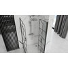 Rea MOLIER DOUBLE BLACK sprchový kút 80 x 100 x 190 cm, profil čierny K8537+K6963