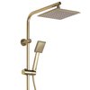 Rea SOLAR BRÚSENÁ ZLATÁ sprchový kút 90 x 90 x 195 cm K9500