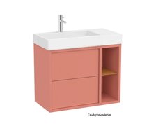 Roca TURA Unik Compacto kúpeľňová skrinka s umývadlom asymetrická 2S 80 x 43 cm, ľavá A852028560
