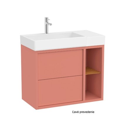 Roca TURA Unik Compacto kúpeľňová skrinka s umývadlom asymetrická 2S 80 x 43 cm, ľavá A852028560