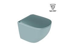 Excellent LUQA WC misa závesná Spin 360° 47 x 36 cm s voľne-padajúcim sedátkom CEAC.6403.K.6405.480.MBM