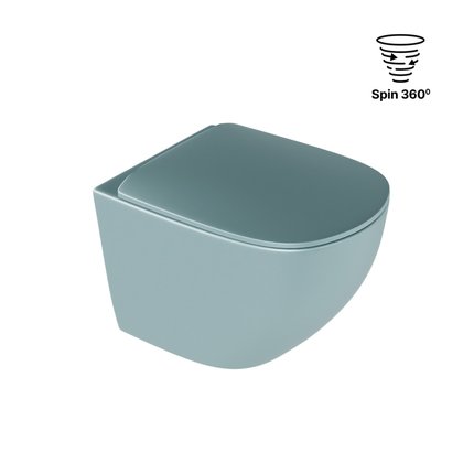 Excellent LUQA WC misa závesná Spin 360° 47 x 36 cm s voľne-padajúcim sedátkom CEAC.6403.K.6405.480.MBM