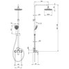 Deante CORIO sprchový set s batériou, chróm NAC_019M