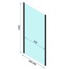 Rea RAPID SWING CHROM sprchový kút 100 x 90 x 195 cm sklo číre K5607-K5609