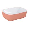 Elita Reni Bicolor umývadlo na dosku 46x33 cm, biela lesklá / terra pink matná keramika, RE040460896100