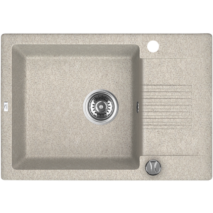 Laveo CELIA granitový drez 65 x 44 cm, bež SBC_413T
