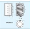 Elektromet kombinovaný elektrický ohrievač vody so špirálovým výmenníkom Venus Plus 100 l, ľavý(013-10-211L)