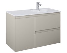 Elita SPLIT skrinka pod umývadlo 100 cm 2S + kôš, Fume matt 169009