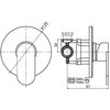 Excellent MAZO sprchový kút 120 x 80 x 195 cm dvere  KAEX.3025.1D.0650.LP  stena KAEX.3006.1010.8000.LP