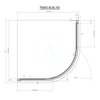 Ravak PIVOT PSKK3 štvrťkruhový sprchový kút 90 x 90 x 190 cm 37677U00Z1