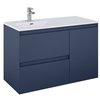 Elita SPLIT skrinka pod umývadlo 100 cm 2S + kôš, Blue matt 169004