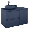 Elita SPLIT skrinka pod umývadlo 100 cm 2S + kôš, Blue matt 169004
