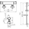 Novaservis METALIA 54 set sprchová termostatická batéria 54960KIT,0