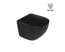 Excellent LUQA WC misa závesná Spin 360° 47 x 36 cm s voľne-padajúcim sedátkom CEAC.6403.K.6405.480.BLM