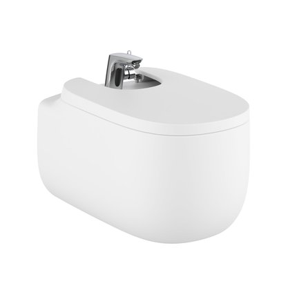 Roca Beyond bidet závesný s otvormi na bidetový poklop 58 x 39,5 cm A3570B6620